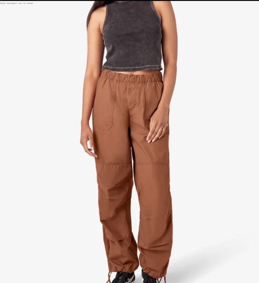 Dickies Fisherville Utility Pants Women’s Small Burnt Orange Double Knee Y2K